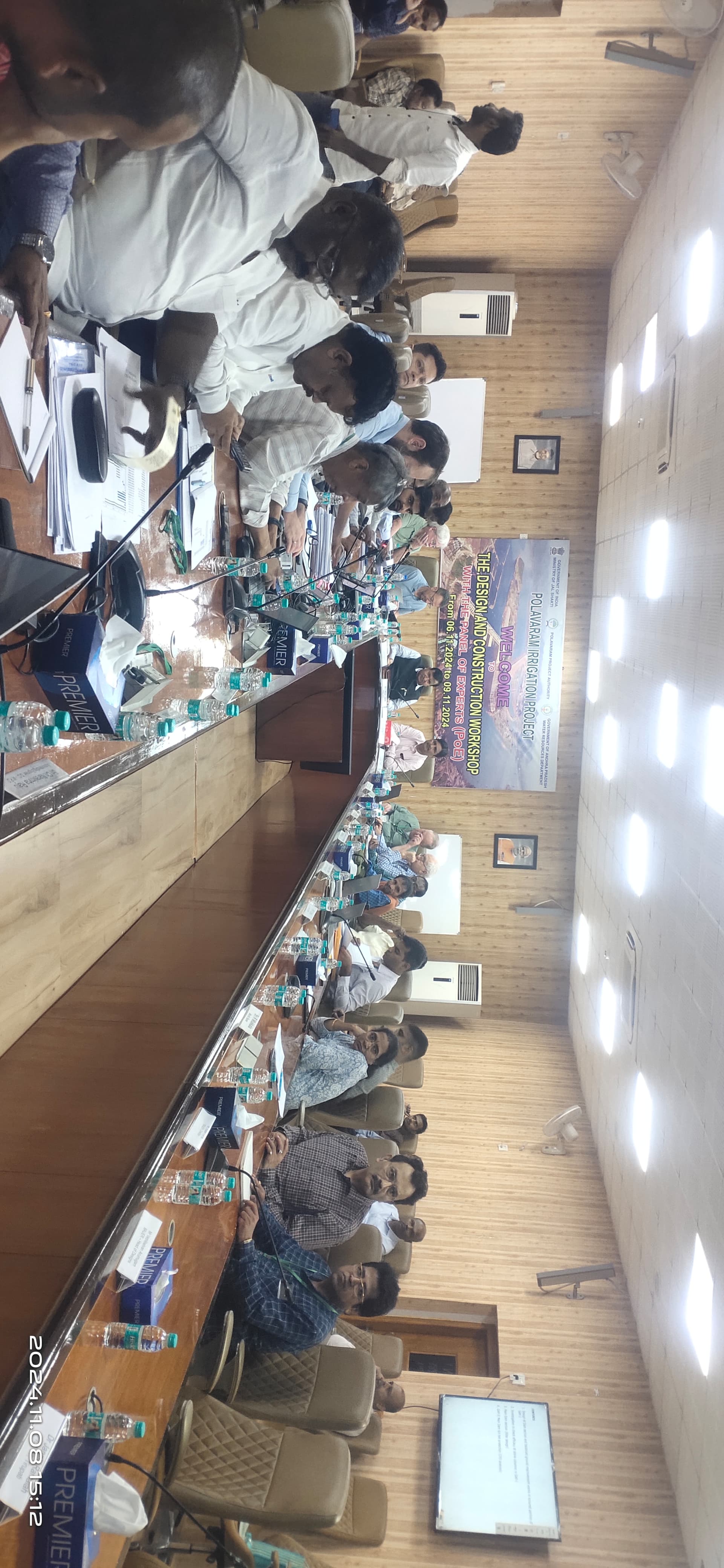 The Design and Construction Workshop with Panel of Experts at Polavaram Project Site Conference Hall