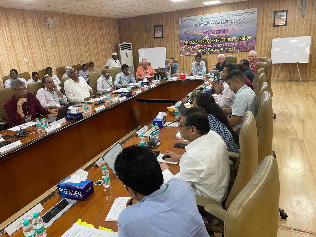 The Design and Construction Workshop with Panel of Experts at Polavaram Project Site Conference Hall