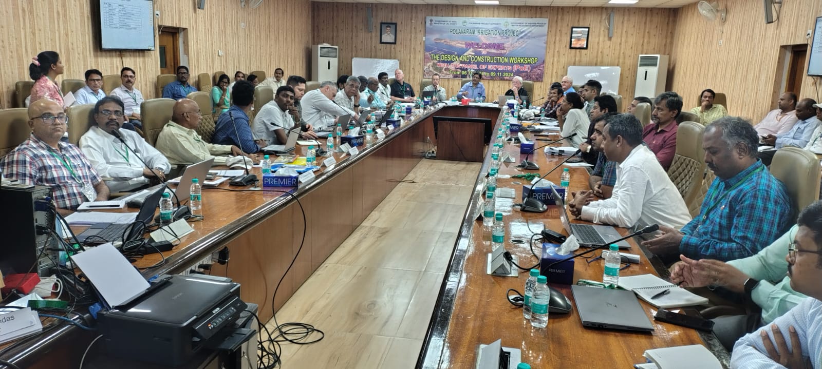 The Design and Construction Workshop with Panel of Experts at Polavaram Project Site Conference Hall